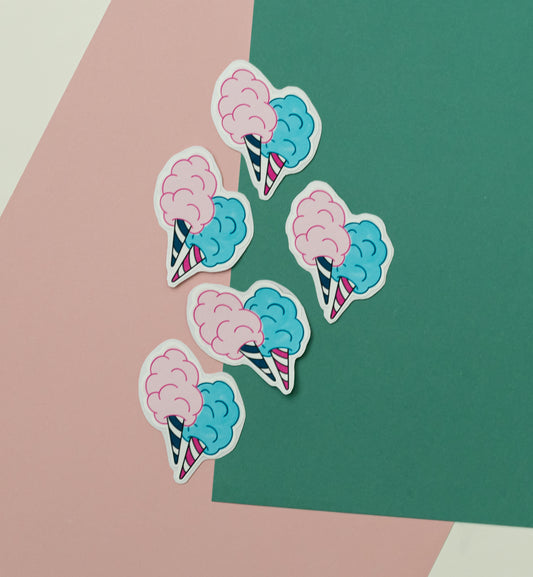 Cotton Candy Sticker